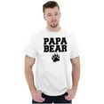 thumbnail image 3 of Papa Bear Dad Father's Day Pawprint Men's Graphic T Shirt Tees Brisco Brands L, 3 of 5