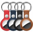 thumbnail image 1 of [4 Pack] Waterproof Airtag Keychain&Leather Air Tag Holder,Supfine Protective Tracker Case for Apple AirTags, 1 of 9