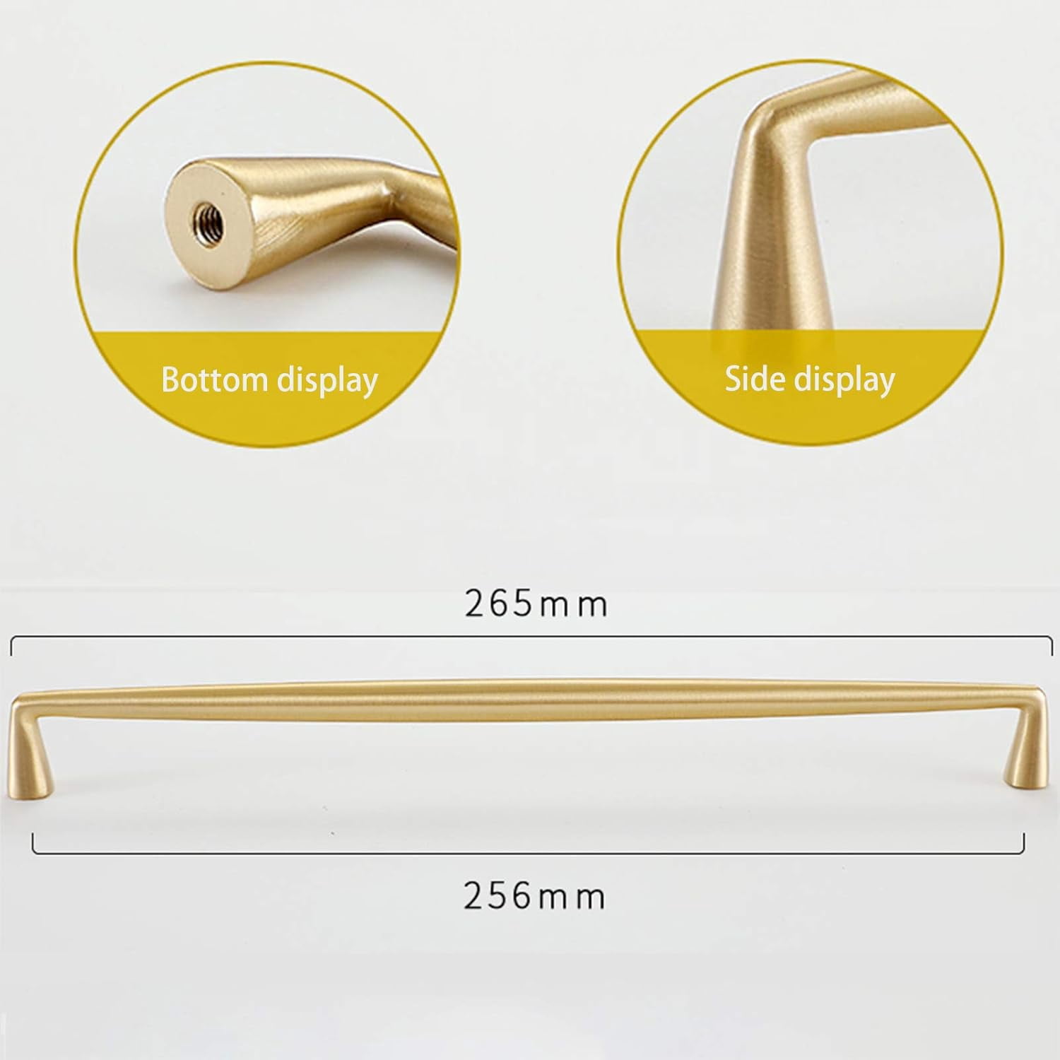 Gamvdout Vintage Furniture Handles Brass Drawer Door Handle Gold Furniture Kitchen Door Cabinet Handles for Kitchen Cabinets Golden Cupboard Door Handle with Screws