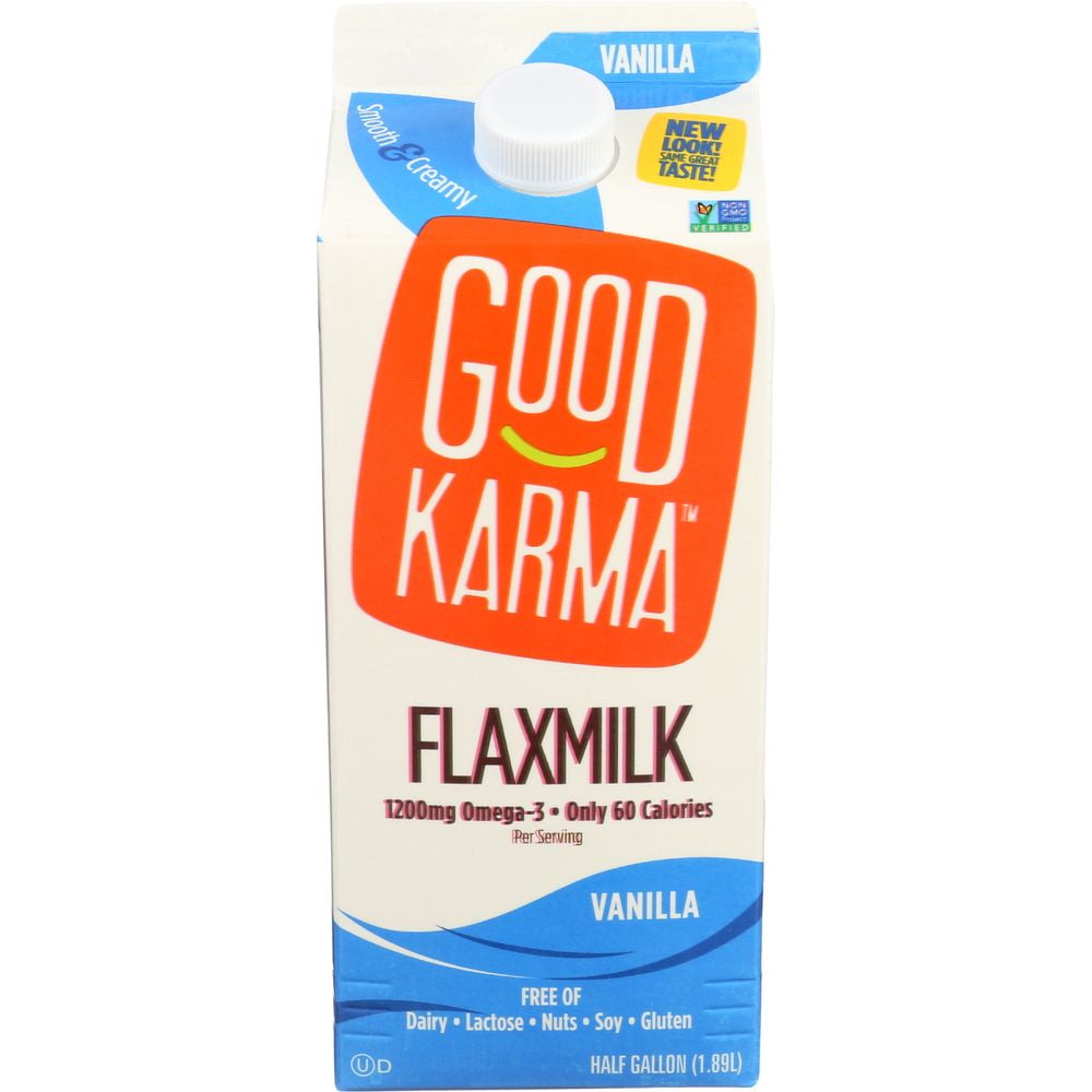 Good Karma Foods Vanilla Flax Milk, 64 Ounce 6 per case.