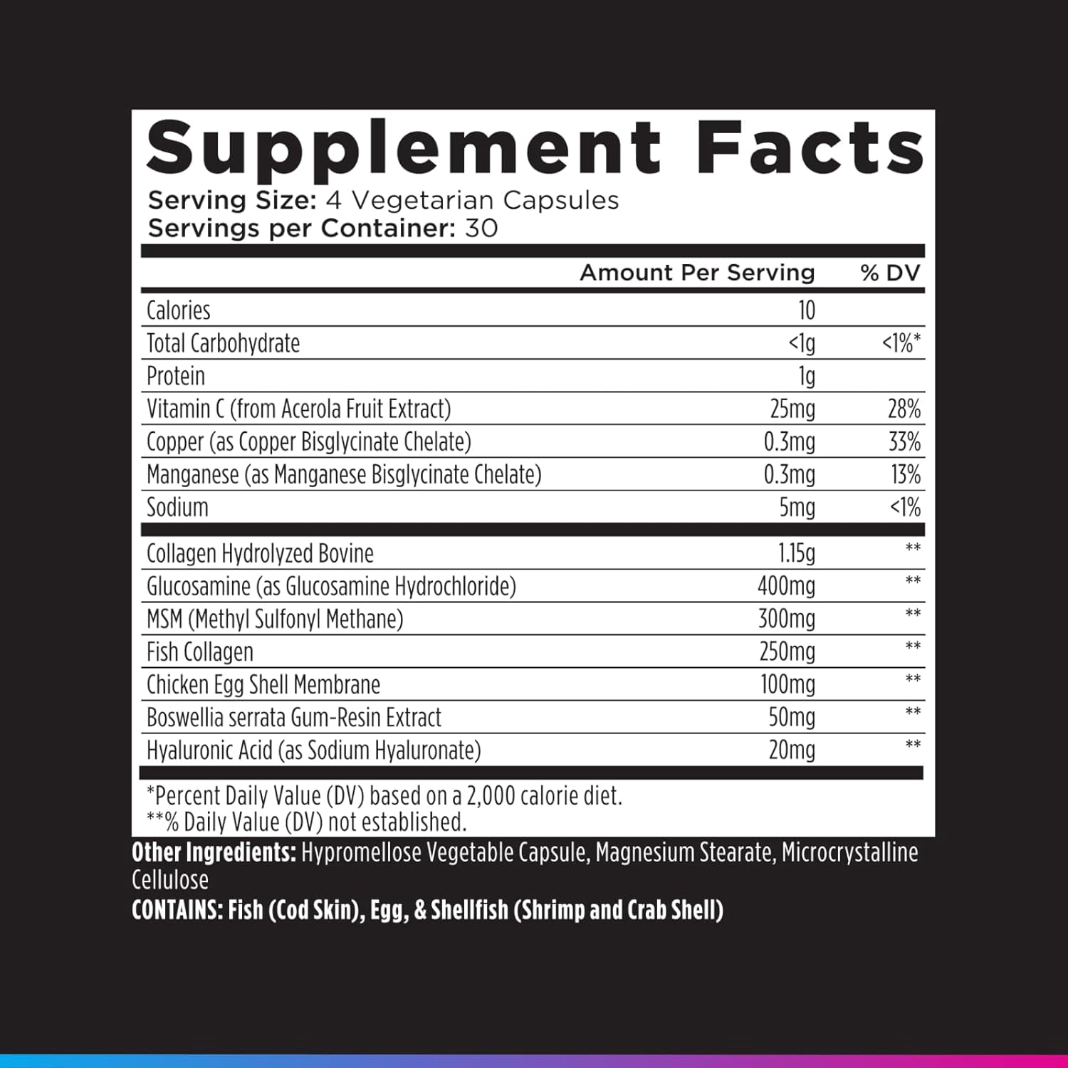 Livingood Daily Collagen + Joint Support, Grass Fed Multi Collagen Peptides I III V X with Hyaluronic Acid, Joint Support Supplement for Women & Men, Hair Skin Nails, Keto & Gluten Free, 120 Capsules