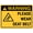 Warning Sign 3, variant on WARNING PLEASE WEAR SEAT BELT SIGN – 8"x12" Metal Tin Sign for Industrial or Commercial Use, Vehicle, Seat Belt Requirement
