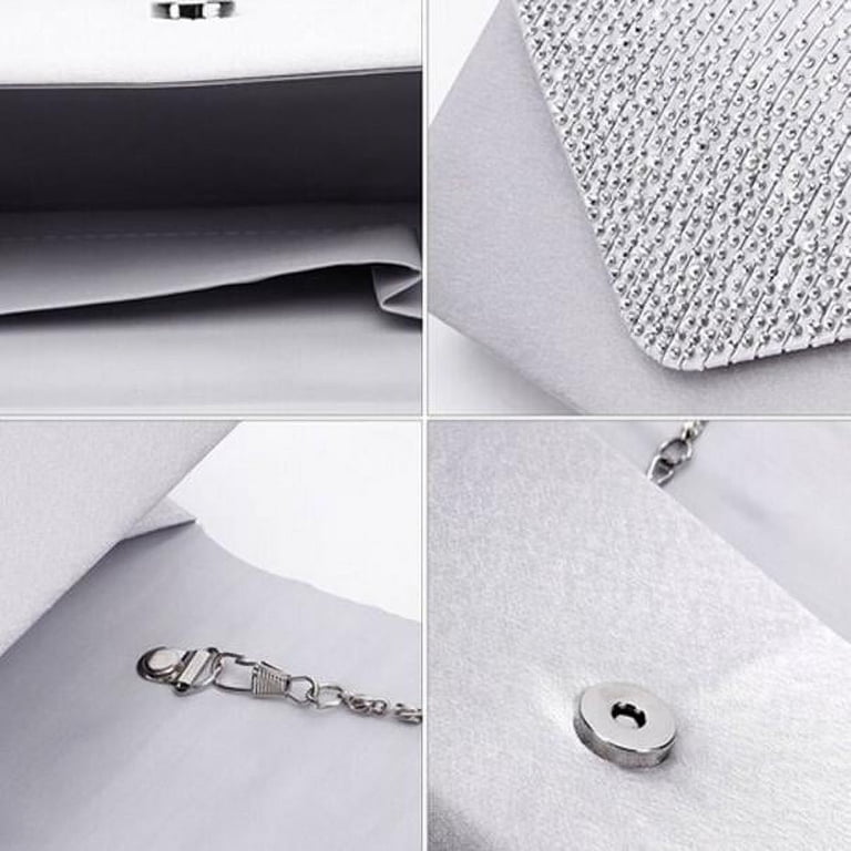 clutch crossbody oversized silver clutch bag