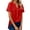 Red, variant on T Shirts for Women 2026 Summer Linen Lightweight Short Sleeve V Neck Loose Business Casual Office Work Tshirt Blouse