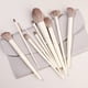thumbnail image 1 of Xiao Hua Juego de 10 brochas de maquillaje sintéticas premium para base, polvos, correctores, sombras de ojos, rubor y color blanco, con bolsa de almacenamiento gris., 1 of 4