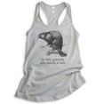 thumbnail image 1 of Go Find Someone Who Builds A Dam Beaver Tank Top, Ladies Racerback Tank Top, Beaver Clever Animal Joke Tank, Silver Gray, XX-Large, 1 of 3