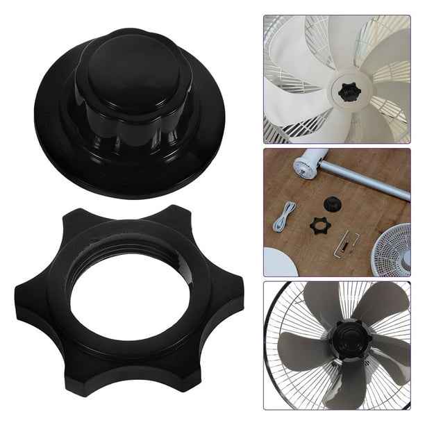 OUNONA 1 De Tapas Negras Para Tuercas De Ventilador Universal Mejora Estabilidad Y Facilita Mantenimiento