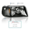 thumbnail image 3 of Spec-D Tuning Black Housing Clear Lens 1PC LED Strip Headlights + Corner Lights Compatible with 1993-1997 Ford Ranger L+R Pair Head Light Lamp Assembly, 3 of 6