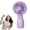 Purple, variant on Clearance Under $5 | Low Noise 3 Speed Mini Handheld Fan, USB Rechargeable Pocket Portable Cooler For Indoor Outdoor Travel Commuting Hiking(Green)