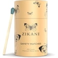 thumbnail image 3 of ZIKANI Green Tip Matches 4 Inch Match Refill and Striker 200 Long Matches Short Matches Wooden Matches Bulk Matches Decorative Matchsticks Safety Matches for Cloche Jar Box Fireplace (Green), 3 of 7
