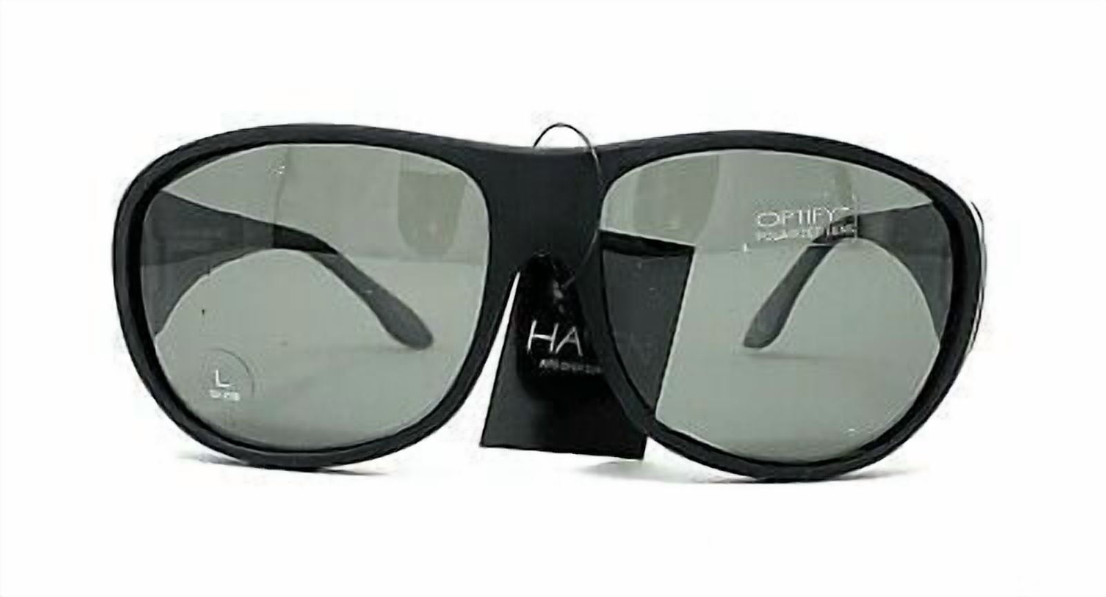 New HAVEN Fit Overs Sunwear POLARIZED Sunglasses Summerwood Large Black