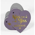 thumbnail image 3 of Inkdotpot Gold Foil Paper Hang Tag Kiss The Miss Goodbye Bridal Shower Favor Tag 50 Pieces, 3 of 6