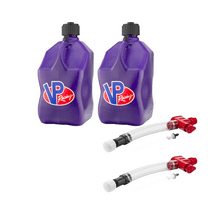 VP Racing 3632-CA, No Spill Trigger Hose Fluid Control System with VP Racing 5.5 Gallon Motorsport Racing Jug, Translucent Purple (2 Pack)