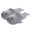 gray, variant on Unisex Cute Seal Closed Toe Slippers, Indoor Outdoor Beach Slip-On Sandals