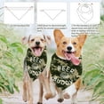 thumbnail image 4 of 1 Pc Beer Buddy Printed Dog Bandana Camouflage Wine Cups Beer Buddy Words Puppy Scarf Kerchief Cotton Decorative Pet Bandana Pet Accessories for Dogs Birthday Party 30.7x21.6inch(78x55cm) DIY, 4 of 6