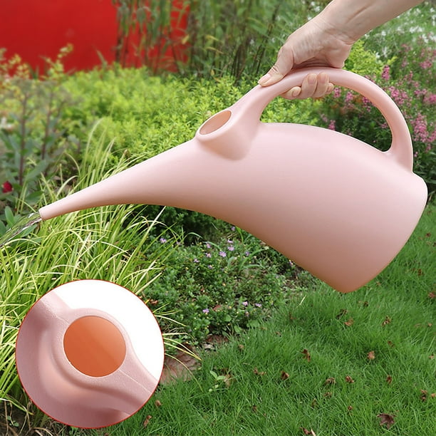Regadera para Plantas, Pico Largo, Tetera de Vertido con Asa, Plástico Duradero para Plantas de Interior y Exterior, Flores (2 Litros)