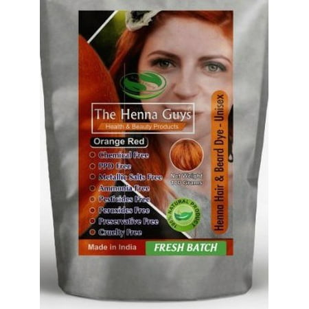 2 packs of red orange henna for hair 100 grams the henna guys