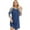 A-Blue, variant on Nightgown for Womens 3/4 Raglan Sleeve Nightshirt Crew Neck Color Block Sleepwear Above Knee-Length Nightdress Soft Cozy Tee Sleepshirt Loungewear Loose Casual Lounge Pajama Dress, S-3XL