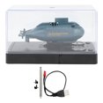 thumbnail image 1 of Mini sous-marin télécommandé à 6 canaux, bateau électrique, jouet de plongée sous-marine pour piscines et étangs à poissons, bleu, 1 of 4