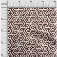 thumbnail image 2 of oneOone Cotton Flex Brown Fabric Geometric Sewing Material Print Fabric By The Yard 40 Inch Wide, 2 of 4