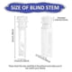 thumbnail image 2 of 30pcs Vertical Blind Replacement White Stems For Vertical Blind Vertical Blind Carrier Stem Vertical Blinds, 2 of 5