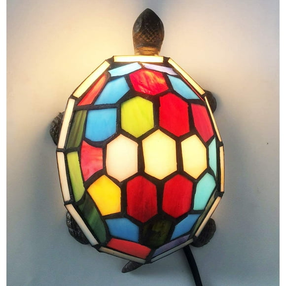 Tiffany Turtle lamp Stained Glass Turtle Night Light Tiffany lamp, Turtle HMJ80012