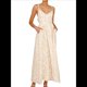thumbnail image 2 of Vestido Bohemio de Verano 2025 para Mujer, Sin Mangas, con Estampado Floral y Fruncido Amarillo L, 2 of 10