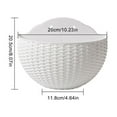 thumbnail image 2 of Youkk Easy To Install Double-layer Plastic Flowerpot For Walls Drainage Flower Pot khaki 1Set, 2 of 6