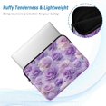 thumbnail image 5 of Quilted Laptop Sleeve for 13-16 Inch Laptops Protective Laptop Case Cover Lightweight Travel & Office Essentials Light Purple Roses Pattern, 5 of 8