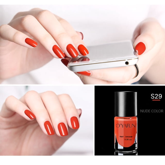 Esmalte de uñas nude despegable de secado rápido y horneado, 8 ml.