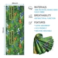 thumbnail image 2 of Green Dinosaurs Jurassic Pattern Hot Yoga Mat Towel Non Slip for Hot Yoga - Quick-Drying Yoga Mat Cover with 4 Corner Pockets with Travel Bag - Hot Yoga Towel Non Slip 74"x26", 2 of 6