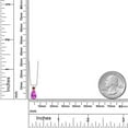 thumbnail image 6 of Gem Stone King 14K White Gold Pink Created Sapphire and Red Garnet Pendant Necklace for Women | 1.03 Cttw | Gemstone September Birthstone | Pear Shape 8X5MM | With 18 inch Chain, 6 of 6