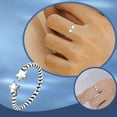 thumbnail image 2 of Duoying Anillo Retro Open Silver Plated Adjustable Ring, 2 of 6