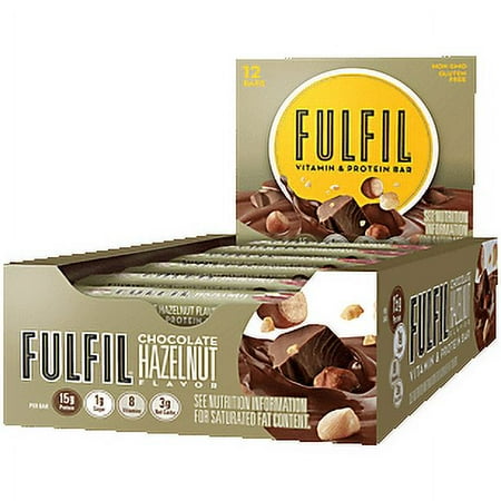 FULFIL Nutrition & Protein Bar, Chocolate Hazelnut, 12 Pack