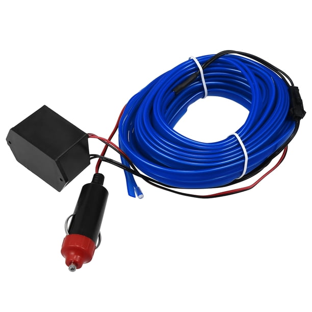 10 Metros/33 Pies Coche Interior Neón EL Cable Tira Azul Fría Luz Resplandor
