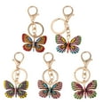 thumbnail image 5 of FRCOLOR 1pc Shape Keychain Rhinestone Keyring Metal Bag Pendant Gift Key Chains for Women Kids Red, 5 of 8