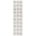 thumbnail image 2 of SAFAVIEH Calico Aylmer Geometric Polyester Shag Runner Rug, Ivory/Gold, 2'2" x 8', 2 of 8
