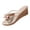Gold, variant on Women's Rhinestone Bow Wedge Sandals Open Toe Slip On Platform Slides Comfortable Summer Dress Shoes Beach Party 2026 Walking Shoes Purple 5.5 Wide