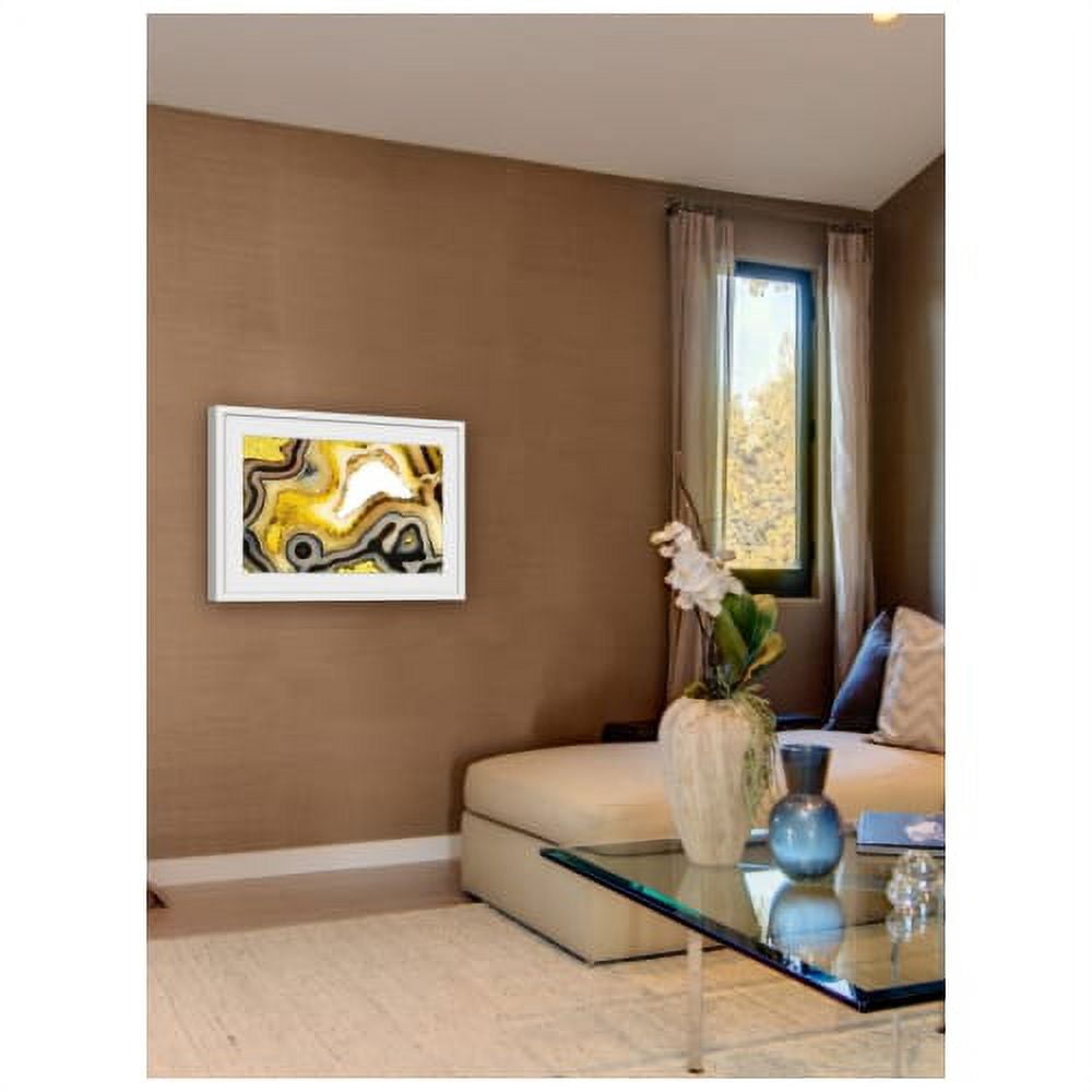 "Golden Mineral" Framed Painting Print