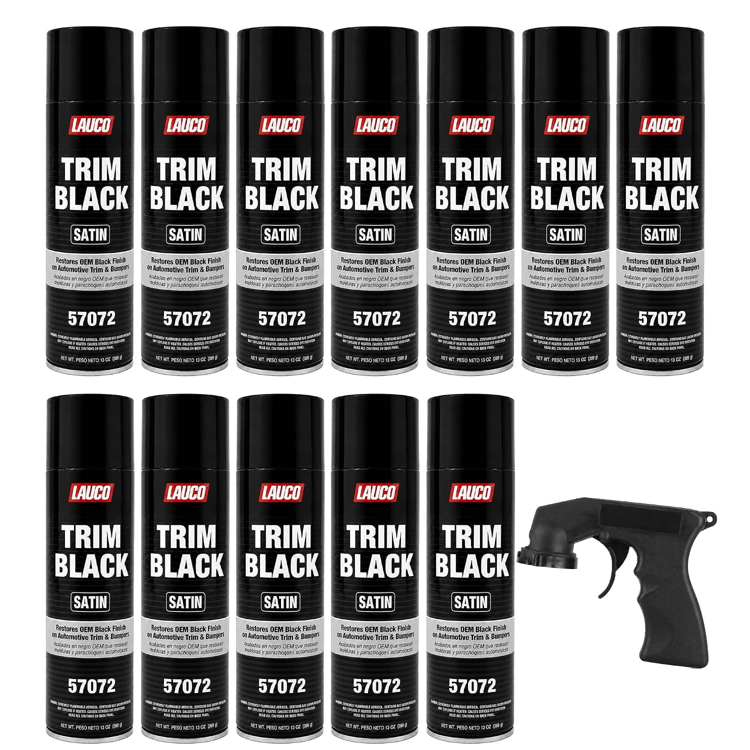 6 Pack, Gloss Black, Rust-Oleum 2X Automotive Enamel 5 in 1 Spray