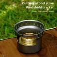 thumbnail image 4 of QHUDLV Portable Mini Alcohol Stove Outdoor Ultralight Brass Camping Cooking Stove Tourists Camping Stove For Backpacking, 4 of 9