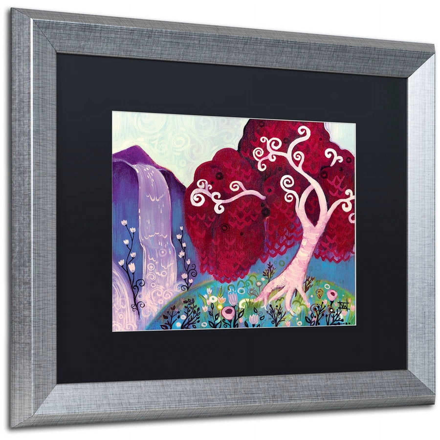 Trademark Fine Art "31" Canvas Art by Natasha Wescoat, Black Matte, Silver Frame