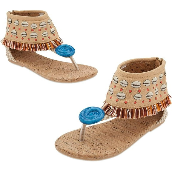 Disney Moana Costume Shoes for Kids Size 9/10 YTH