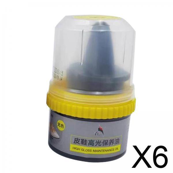 6x Crema Para Pulir Cuero Pasta De Color Complementario Para Silla De Oficina Cartera Botas Transparente