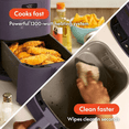thumbnail image 4 of 4 Qt Slim Air Fryer with Ceramic Nonstick Coating, Adjustable Temperature, 6 Preset Programs, 60-Min Auto Shutoff, and Plum Finish, 4 of 7