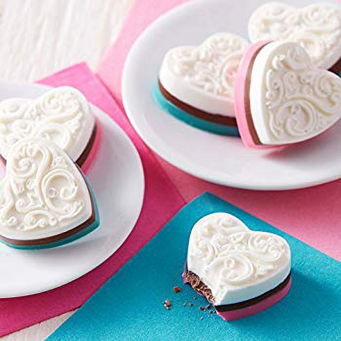 Wilton Mini Silicone Heart Mold 6-Cavity Mold for Heart Shaped Cookies and Candy