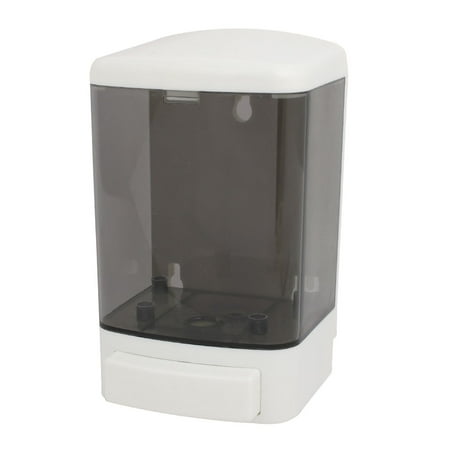- Uxcell ABS+PS Plastic 1000ML Wall-Mount Bathroom Liquid Soap Dispenser White Gray