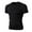 Black, variant on Men's Compression Shirts, Short Sleeve Workout Gym T-Shirt, Running Tops, Cool Dry Athletic Shirt White S