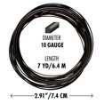 thumbnail image 4 of The Beadsmith Square Craft Wire - Wire Elements - Medium Temper - 18 Gauge, 7 Yard Coil - Black Color - Beading Wire Used for Jewelry Making, Wire Wrapping, and Other DIY Arts & Crafts, 4 of 8