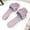 Purple, variant on Women's Braided Flat Sandals Square Open Toe Slide Sandals Comfort Woven Strappy Mules Dressy Shoes Casual Walking Slides Sandals for Indoor & Outdoor